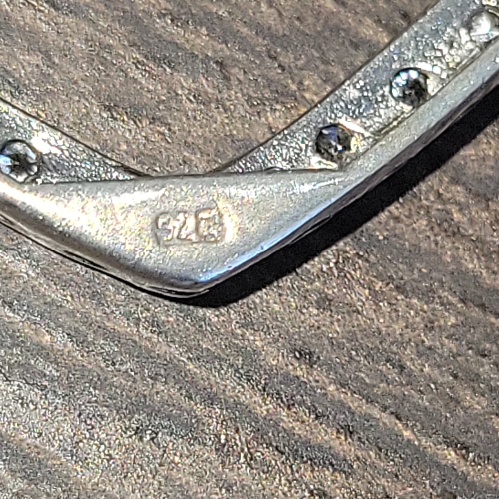 Large Heart Pendant 925 Solid Sterling Silver 4g … - image 4